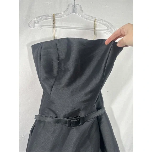 NEW $650 Sachin Babi [ 10 ] Shay Rose Strapless Mikado Midi Cocktail Dress J2043 - Picture 9 of 14